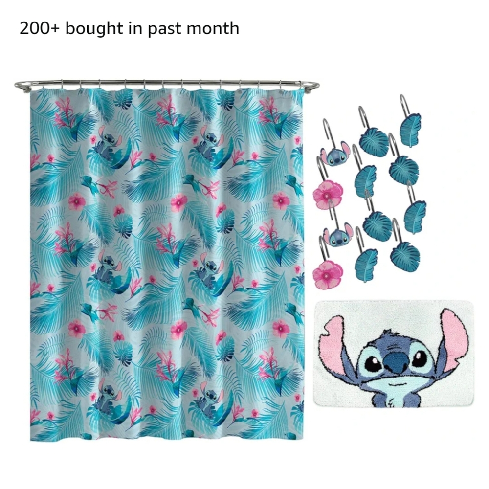 Jay Franco Lilo and Stitch Kids Bath Set Like New!